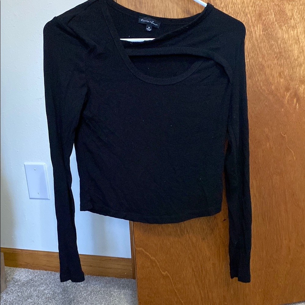 Black Long Sleeve Top